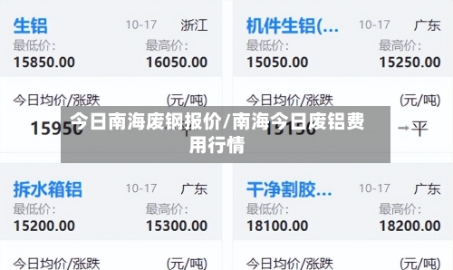 今日南海废钢报价/南海今日废铝费用行情-第2张图片
