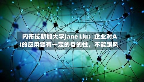 内布拉斯加大学Jane Liu：企业对AI的应用要有一定的目的性，不能跟风-第2张图片