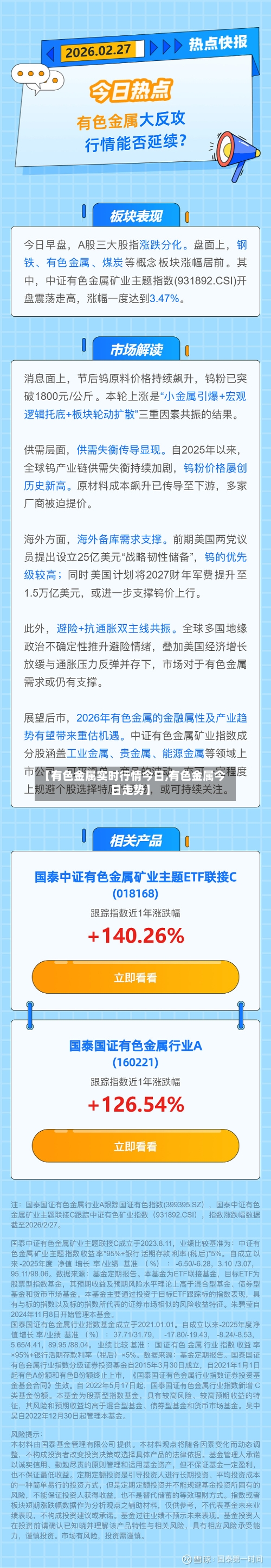 【有色金属实时行情今日,有色金属今日走势】