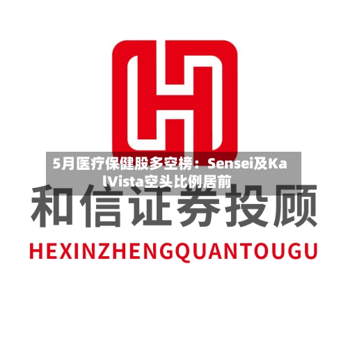 5月医疗保健股多空榜：Sensei及KalVista空头比例居前