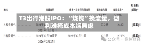 T3出行港股IPO：“烧钱”换流量，微利难掩成本端焦虑-第2张图片