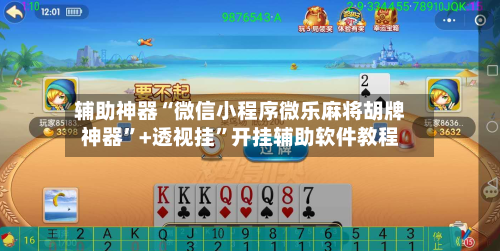 辅助神器“微信小程序微乐麻将胡牌神器”+透视挂	”开挂辅助软件教程-第3张图片