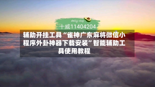 辅助开挂工具“雀神广东麻将微信小程序外卦神器下载安装”智能辅助工具使用教程-第3张图片
