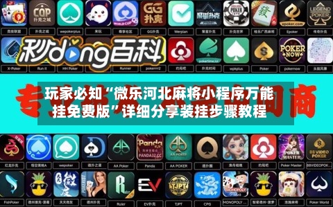 玩家必知“微乐河北麻将小程序万能挂免费版”详细分享装挂步骤教程-第3张图片