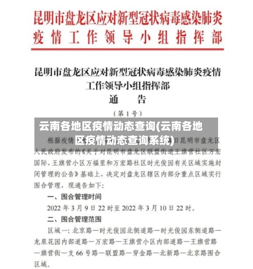 云南各地区疫情动态查询(云南各地区疫情动态查询系统)