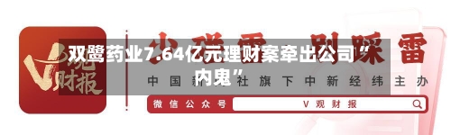 双鹭药业7.64亿元理财案牵出公司“内鬼”-第2张图片