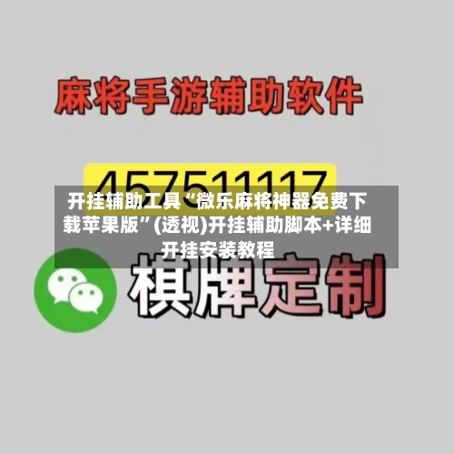 开挂辅助工具“微乐麻将神器免费下载苹果版”(透视)开挂辅助脚本+详细开挂安装教程-第3张图片