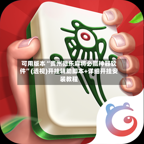 可用版本“贵州微乐麻将必赢神器软件”(透视)开挂辅助脚本+详细开挂安装教程-第3张图片