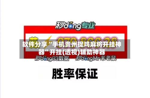 软件分享“手机贵州捉鸡麻将开挂神器”开挂(透视)辅助神器-第3张图片