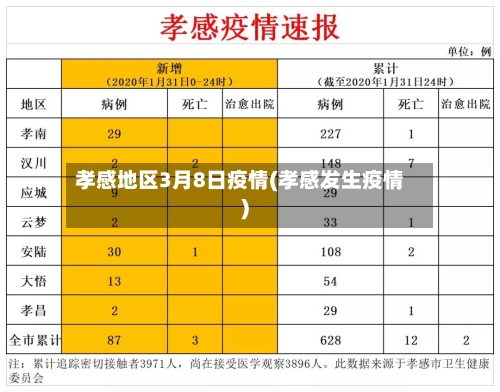 孝感地区3月8日疫情(孝感发生疫情)-第3张图片