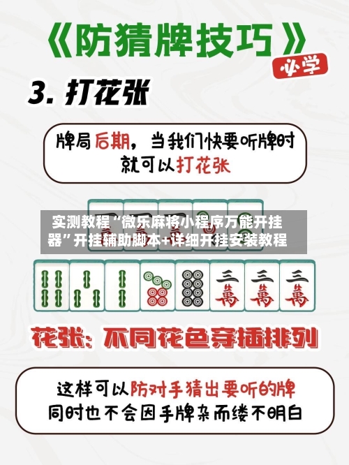 实测教程“微乐麻将小程序万能开挂器”开挂辅助脚本+详细开挂安装教程-第2张图片