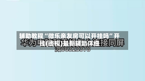 辅助教程“微乐亲友房可以开挂吗	”开挂(透视)最新辅助详细-第2张图片