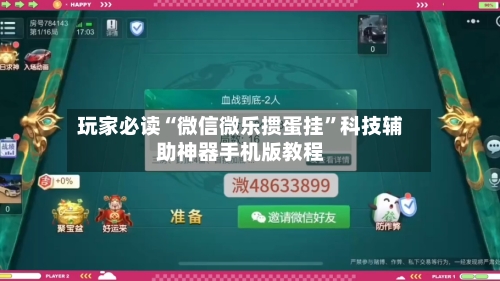 玩家必读“微信微乐掼蛋挂”科技辅助神器手机版教程-第2张图片