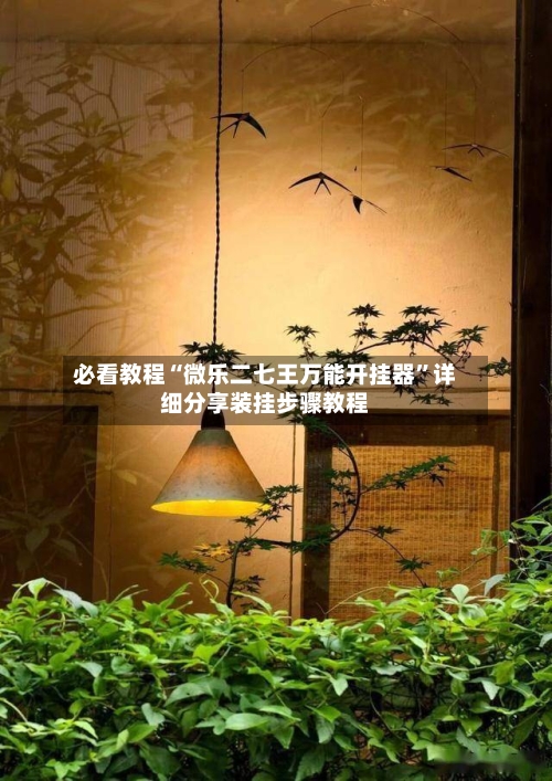 必看教程“微乐二七王万能开挂器”详细分享装挂步骤教程