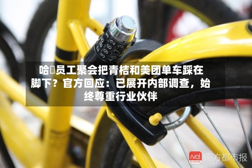 哈啰员工聚会把青桔和美团单车踩在脚下？官方回应：已展开内部调查，始终尊重行业伙伴