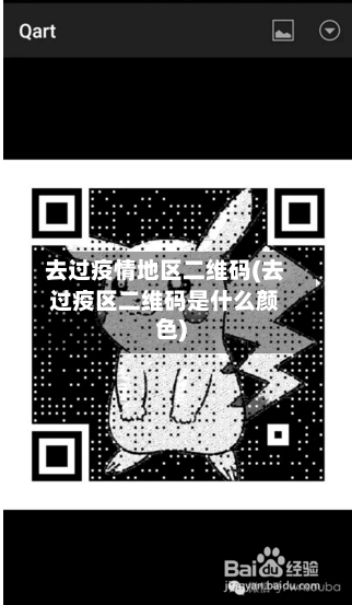 去过疫情地区二维码(去过疫区二维码是什么颜色)
