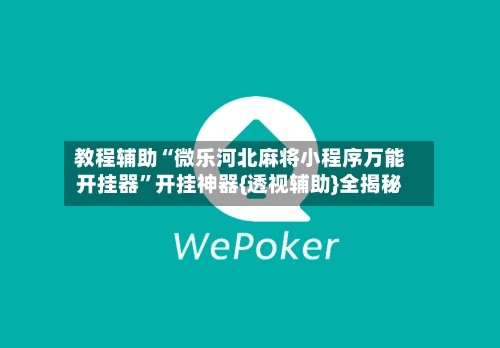 教程辅助“微乐河北麻将小程序万能开挂器”开挂神器{透视辅助}全揭秘-第2张图片