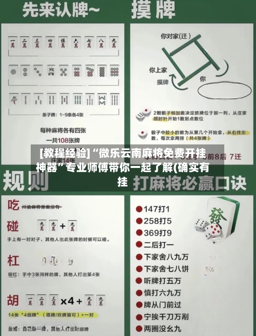 [教程经验]“微乐云南麻将免费开挂神器”专业师傅带你一起了解(确实有挂-第2张图片