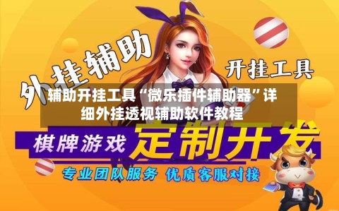 辅助开挂工具“微乐插件辅助器”详细外挂透视辅助软件教程-第3张图片