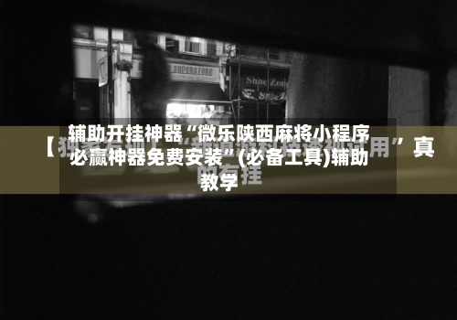 辅助开挂神器“微乐陕西麻将小程序必赢神器免费安装	”(必备工具)辅助教学-第2张图片