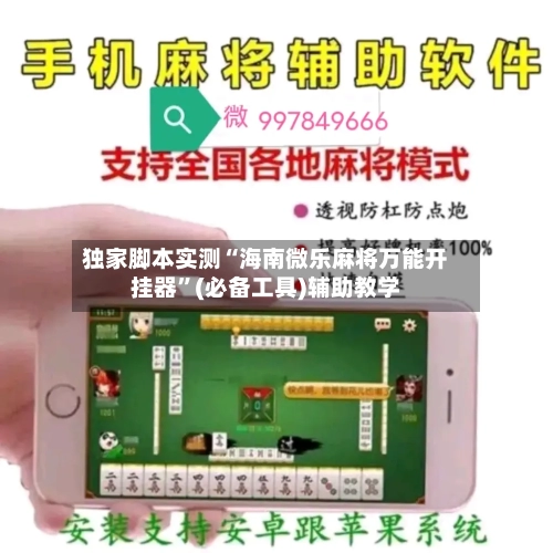 独家脚本实测“海南微乐麻将万能开挂器”(必备工具)辅助教学-第2张图片