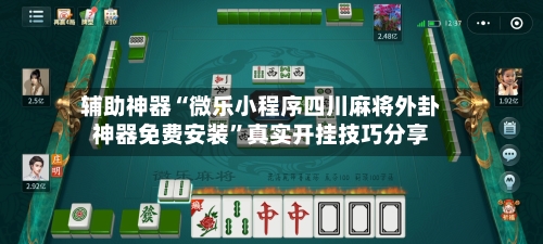辅助神器“微乐小程序四川麻将外卦神器免费安装”真实开挂技巧分享-第3张图片