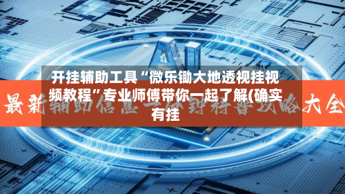 开挂辅助工具“微乐锄大地透视挂视频教程”专业师傅带你一起了解(确实有挂