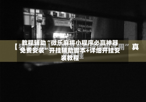 教程辅助“微乐麻将小程序必赢神器免费安装”开挂辅助脚本+详细开挂安装教程-第3张图片