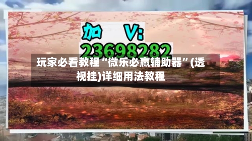 玩家必看教程“微乐必赢辅助器”(透视挂)详细用法教程-第3张图片