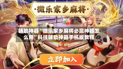 辅助神器“微乐家乡麻将必赢神器怎么用”科技辅助神器手机版教程-第2张图片