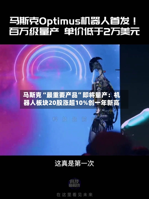 马斯克“最重要产品	”即将量产：机器人板块20股涨超10%创一年新高-第2张图片