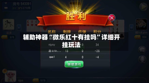 辅助神器“微乐红十有挂吗”详细开挂玩法-第2张图片