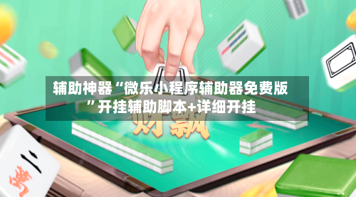 辅助神器“微乐小程序辅助器免费版”开挂辅助脚本+详细开挂-第3张图片