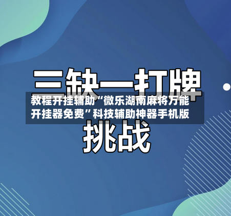 教程开挂辅助“微乐湖南麻将万能开挂器免费”科技辅助神器手机版-第2张图片