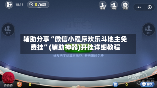 辅助分享“微信小程序欢乐斗地主免费挂”(辅助神器)开挂详细教程-第2张图片