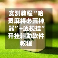 实测教程“哈灵麻将必赢神器	”+透视挂”开挂辅助软件教程-第3张图片