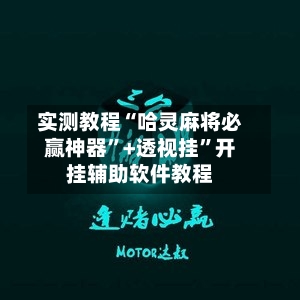 实测教程“哈灵麻将必赢神器”+透视挂”开挂辅助软件教程-第2张图片