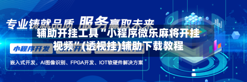 辅助开挂工具“小程序微乐麻将开挂视频”(透视挂)辅助下载教程