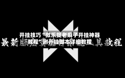 开挂技巧“微乐捉老麻子开挂神器教程	”附开挂脚本详细教程-第2张图片