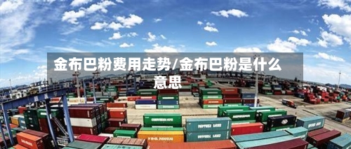 金布巴粉费用走势/金布巴粉是什么意思-第3张图片