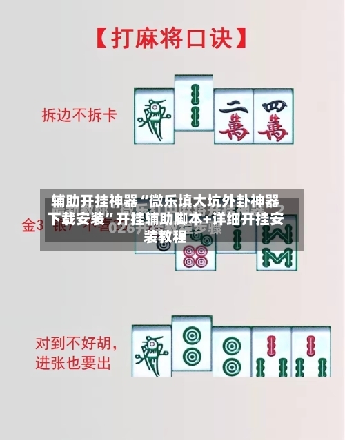 辅助开挂神器“微乐填大坑外卦神器下载安装”开挂辅助脚本+详细开挂安装教程