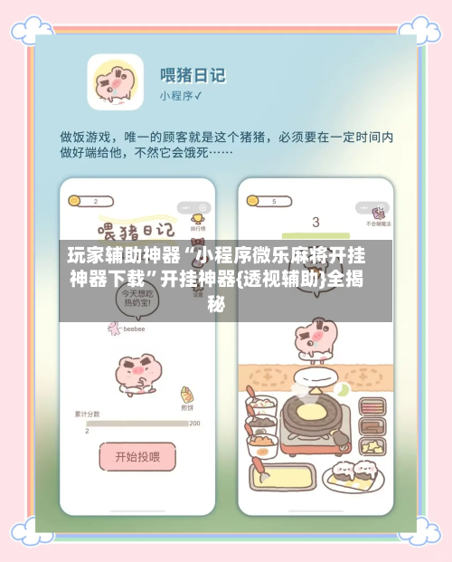玩家辅助神器“小程序微乐麻将开挂神器下载”开挂神器{透视辅助}全揭秘