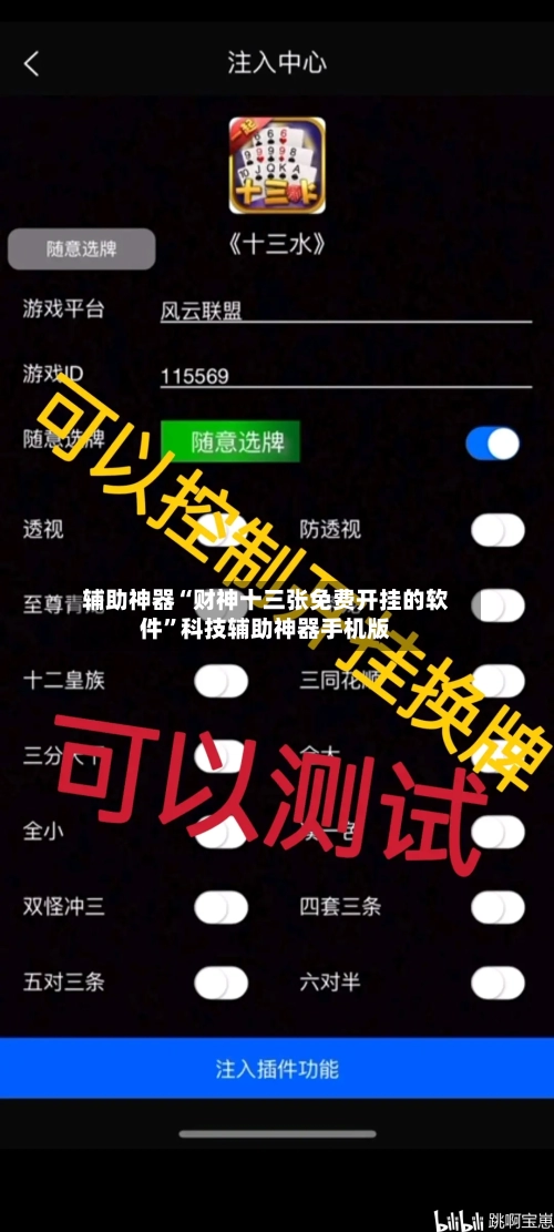 辅助神器“财神十三张免费开挂的软件”科技辅助神器手机版
