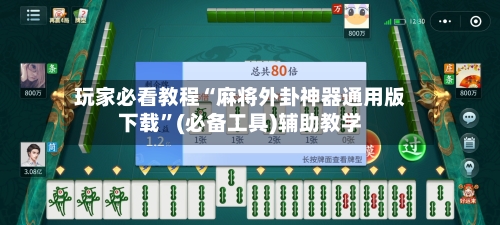 玩家必看教程“麻将外卦神器通用版下载”(必备工具)辅助教学-第2张图片