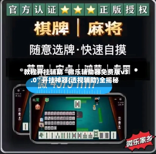 教程开挂辅助“微乐辅助器免费版v3.0”开挂神器{透视辅助}全揭秘-第2张图片