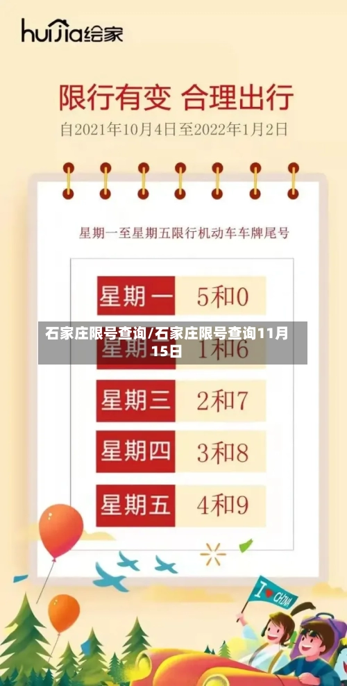 石家庄限号查询/石家庄限号查询11月15日