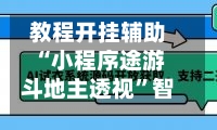 教程开挂辅助“小程序途游斗地主透视	”智能辅助工具使用教程-第2张图片