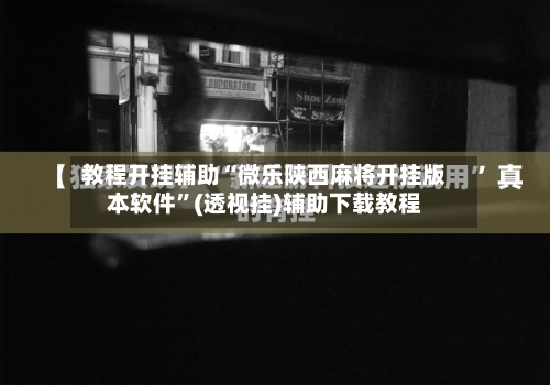 教程开挂辅助“微乐陕西麻将开挂版本软件”(透视挂)辅助下载教程