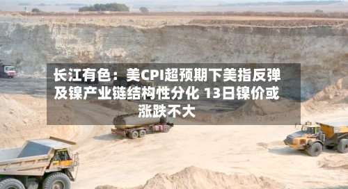 长江有色：美CPI超预期下美指反弹及镍产业链结构性分化 13日镍价或涨跌不大-第2张图片