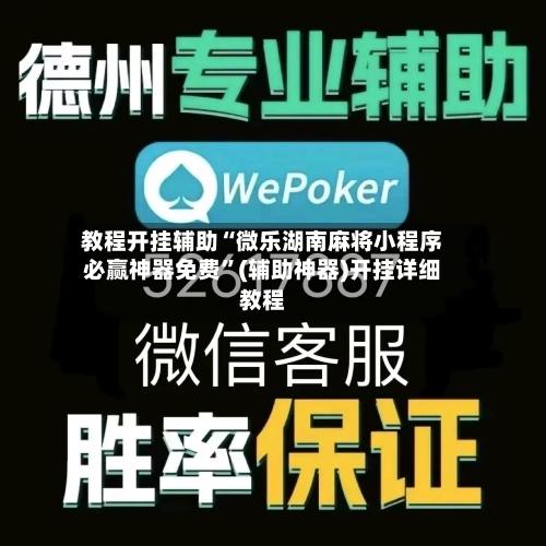 教程开挂辅助“微乐湖南麻将小程序必赢神器免费”(辅助神器)开挂详细教程